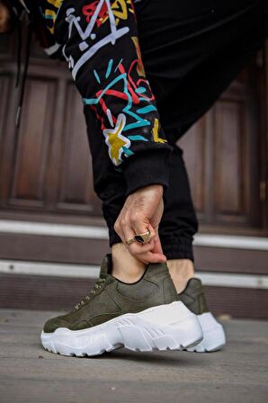 Knack Yüksek Taban Günlük Ayakkabı N75 Haki