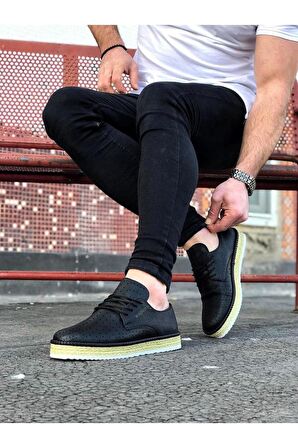 Wagoon WG013 Siyah Erkek Ayakkabı