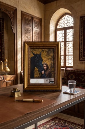 İhtişam Serisi 10 x 15 Varaklı Altın Fotoğraf Çerçevesi Camlı Dekoratif Duvar&Masa Plastik Çerçeve