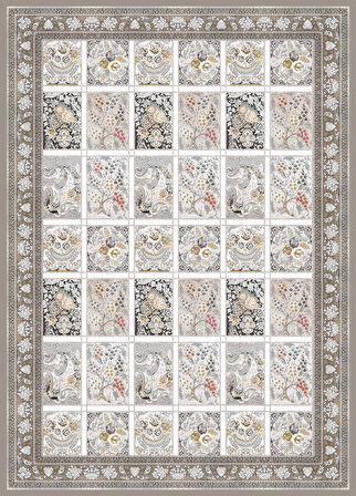 Pamuk Dokuma Taban Kaymaz Yıkanabilir Klasik Desenli  Salon Halısı Mutfak Halısı Koridor Halısı