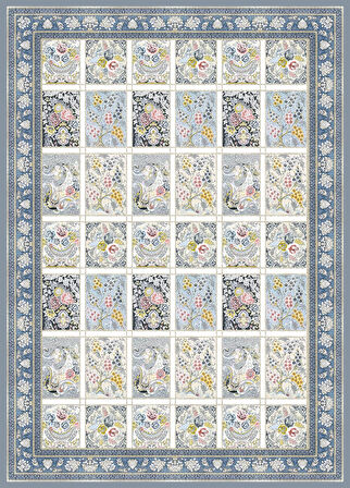 Pamuk Dokuma Taban Kaymaz Yıkanabilir Klasik Desenli  Salon Halısı Mutfak Halısı Koridor Halısı