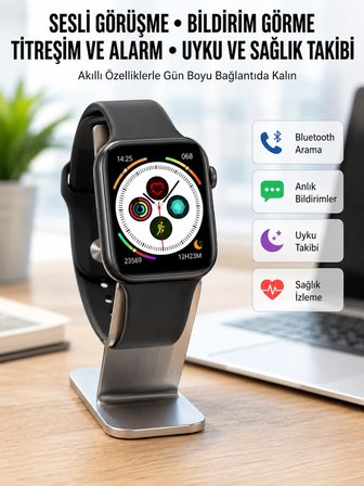 Dokunmatik Ekran Akıllı Saat Tema Değiştirme Şık ve Modern Unısex