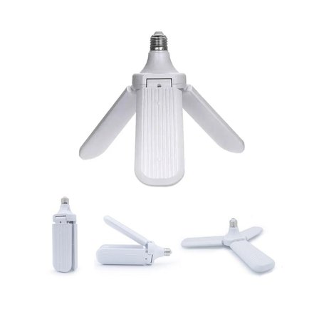 3 Kollu Pervane Modeli Beyaz Led Lamba Ampul 24w - E27 Bx40