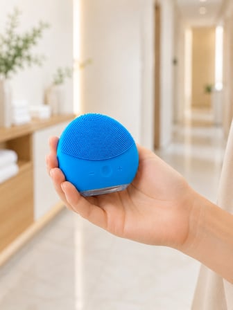 Elektrikli Silikon Yüz Temizleme Fırçası Şarjlı Ayarlanabilir Titreşimli
