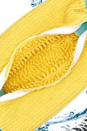 Mikrofiber Astarlı 1 Adet Ayakkabı Yıkama Torbası - Fermuarlı Spor Ayakkabı Koruyucu BX-313582