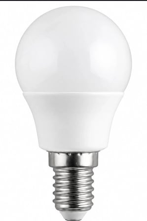 LED Top Ampul E14 İnce Duy 6W 6500K Beyaz Işık 540 Lümen Avize Aplik Ampulü BX-316723