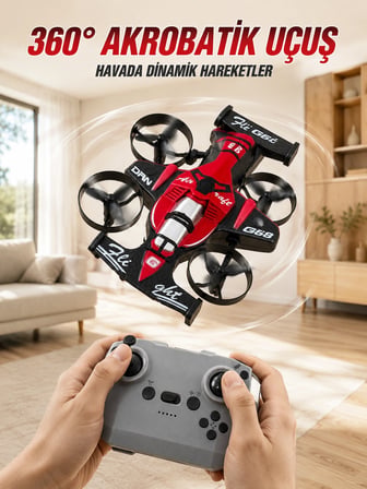 Akrobatik Drone Uzaktan Kumandalı 3 Kademeli Hız 360° Dairesel Uçuş Özellikli