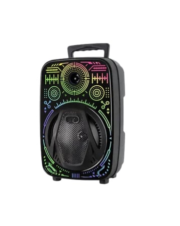 Karaoke Hoparlör RGB LED Işıklı USB FM Radyo Destekli Taşınabilir Speaker