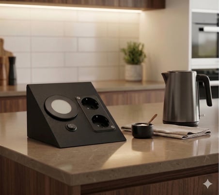 1 Adet CATA CT 5110 Siyah Kasa 5W Çift Prizli Tezgah Aydınlatma Gün Işığı 3200K