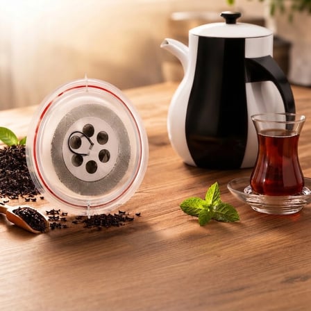 Sök Tak Çay Süzgeci – Paslanmaz Çelik Yıldız Tasarımlı Sökülebilir Çay Süzgeci