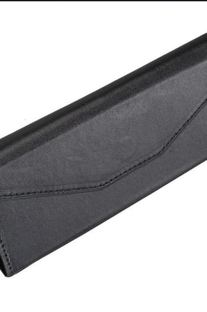 El Işi Hakiki Deri Siyah Gözlük Kılıfı 15.5x6 Cm Erkek Kadın Hediyelik BX-313514