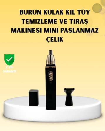 Şarjlı burun ve kulak kılı temizleme cihazı