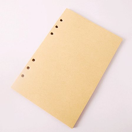 Deri Yaprak Desenli Çizgisiz Defter