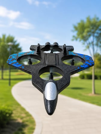 Uzaktan Kumandalı Savaş Uçağı Drone 2.4 GHz Jiroskoplu Tek Tuş Kalkış İniş 360° Dönüş