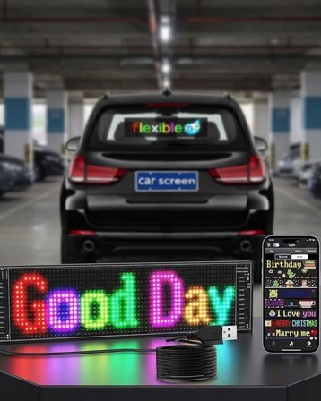 Akıllı LED Ekran Paneli Uygulama Kontrollü Yazı ve Animasyon Gösterimi