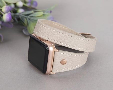 Apple Watch Uyumlu Deri Kordon 42-44-45mm Slim DTRT ERC3