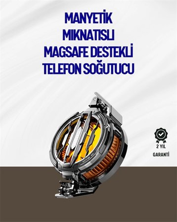 Mıknatıslı ve Aparatlı Montajlı Soğutucu Fan | Her Cihaza Uyumlu | LED Göstergeli