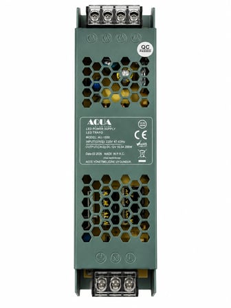 1 Adet EDSON AQUA AU 1550 Süper Slim 16,5A Led Trafosu 12V 200W
