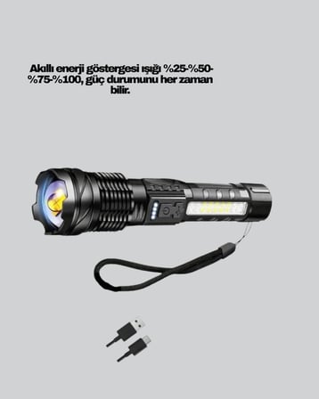 Outdoor ve Acil Durum İçin Güçlü LED El Feneri