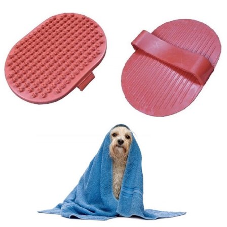Ergonomik Masajlı Evcil Hayvan Kedi Köpek Yıkama Fırçası Aparatı Bx40