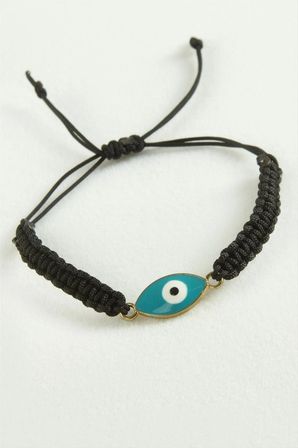 Nazar Oval Makrome İp Bileklik