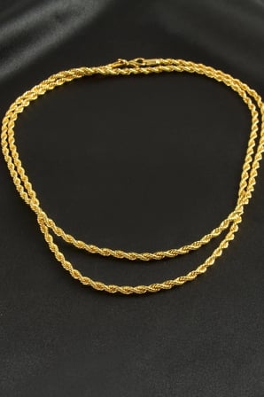 Burgulu Zincir Kolye 80 cm