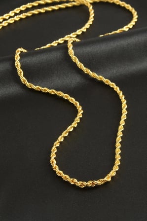 Burgulu Zincir Kolye 80 cm