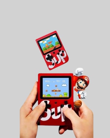 SUP Retro El Konsolu – 500 Oyun, TV Bağlantılı, 3 İnç Ekranlı Şarjlı Mini Atari