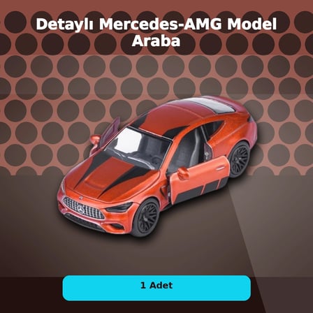 Resmi Lisanslı 7.5 cm Mercedes-AMG Mini Model Araba - 1 Adet, Koleksiyonluk Oyuncak BX-313313