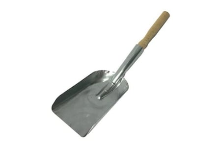 Metal Küçük - Dar Galvaniz Kürek Ahşap Saplı Bx40