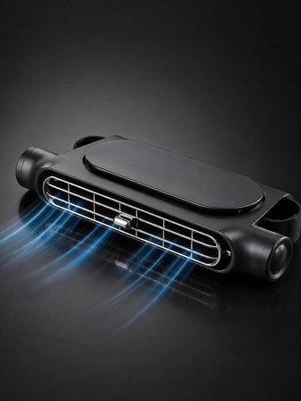 Otomobil Koltuk Başlığı Fanı Güçlü Turbo Hava Akışı Sunan Araç İçi Soğutucu