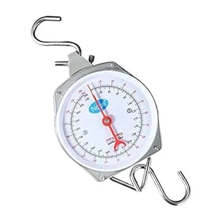 100 kg Kapasiteli Askılı Terazi - Dayanıklı, Net Kadranlı, Çift Ölçü Birimli, Endüstriyel ve Dış Mekan Uyumlu