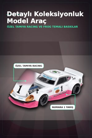 1/64 Ölçek MiniGT Kaido House Nissan Fairlady Z Tamiya İş Birliği The Frog V1 Koleksiyonluk Model Araba