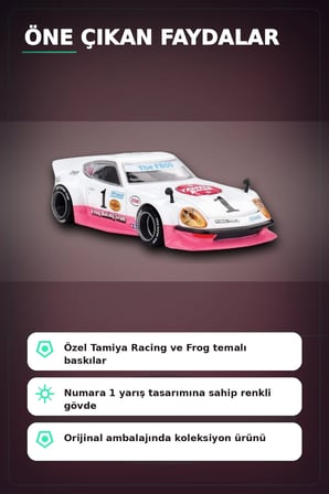 1/64 Ölçek MiniGT Kaido House Nissan Fairlady Z Tamiya İş Birliği The Frog V1 Koleksiyonluk Model Araba