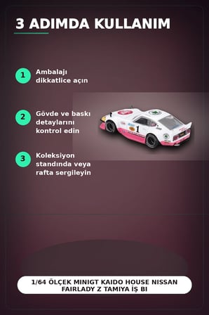 1/64 Ölçek MiniGT Kaido House Nissan Fairlady Z Tamiya İş Birliği The Frog V1 Koleksiyonluk Model Araba