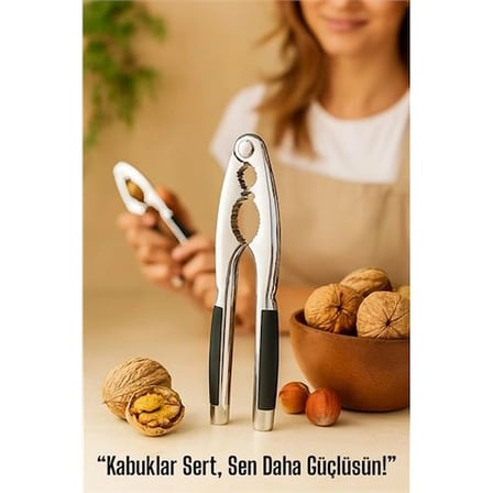 Metal Ceviz Kıracağı – Kauçuk Tutma Yerli | Fındık, Ceviz, Badem İçin Ergonomik Kırıcı 722177