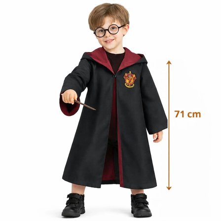 Harry Potter Çocuk Bebek Kostüm Seti – Asa Gözlük Pelerin 71 Cm (2-4 Yaş) Bx40
