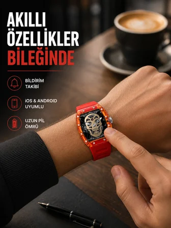 Manyetik Şarjlı Akıllı Saat iOS Android Uyumlu Yeni Nesil