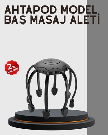 Çok Noktalı Elektrikli Kafa Masaj Cihazı 3 Modlu Rahatlatıcı Masaj