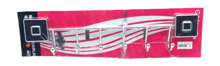 6 Lı Krom Banyo Askısı Bx40