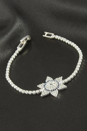 Yıldız Zirkon Taşlı Çocuk Bileklik 16 cm