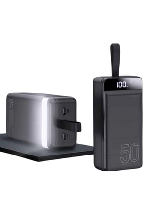 Powerbank 50.000 Mah Dijital Göstergeli Taşınabilir 4 Portlu Hızlı Powerbank Yeni Nesil