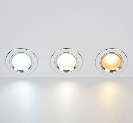 1 Adet NOAS YL38 0510 Beyaz Kasa Led Spot 5W 3 Renkli