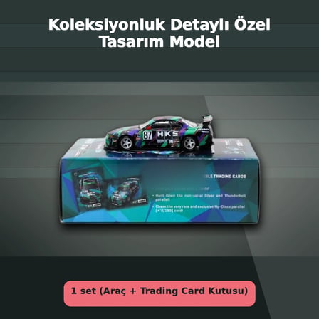 Jon Sibal Tasarımı 1/64 Ölçekli Nissan Skyline R32 Widebody HKS Setli Model Araba - Eco Lounge