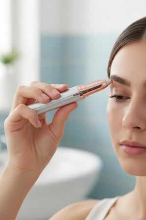 İnce Uçlu Yüz ve Kaş Tüy Alma Epilasyon Cihazı Ergonomik Tasarım