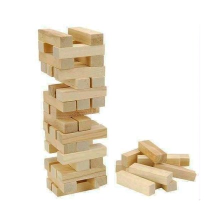 54 Parça  Ahşap Denge Jenga Oyunu Bx40