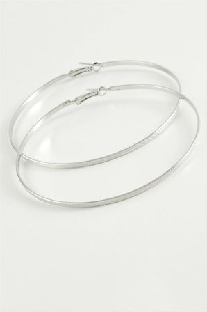 Noktalı Metal Halka Küpe 8-10 cm