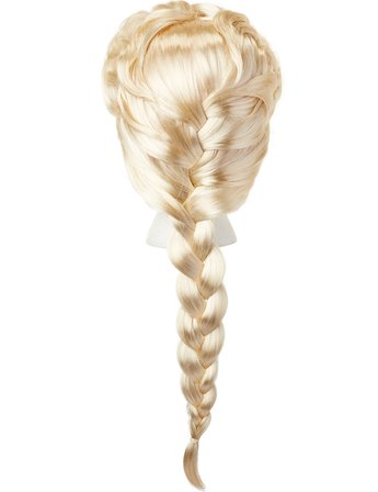 Platin Altın Dore Renk Karlar Ülkesi Elsa Frozen Peruğu Çocuk Boy Bx40