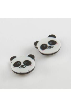 Panda Mıknatıslı Plastik Çocuk Küpesi