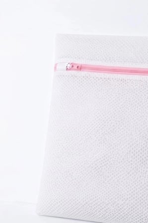 Fermuarlı 40x50 cm Çamaşır Yıkama Filesi - Hassas Kıyafet Koruma Torbası BX-313583